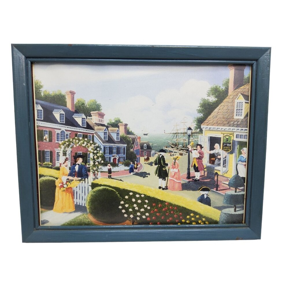 vintage james wallace baker "the 6 oclock news" 1993 Print Linen Style Calender